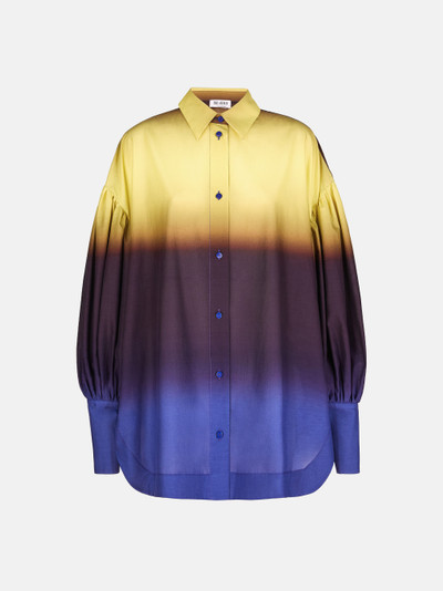 THE ATTICO BLUE, PURPLE AND LIGHT YELLOW SHIRT outlook