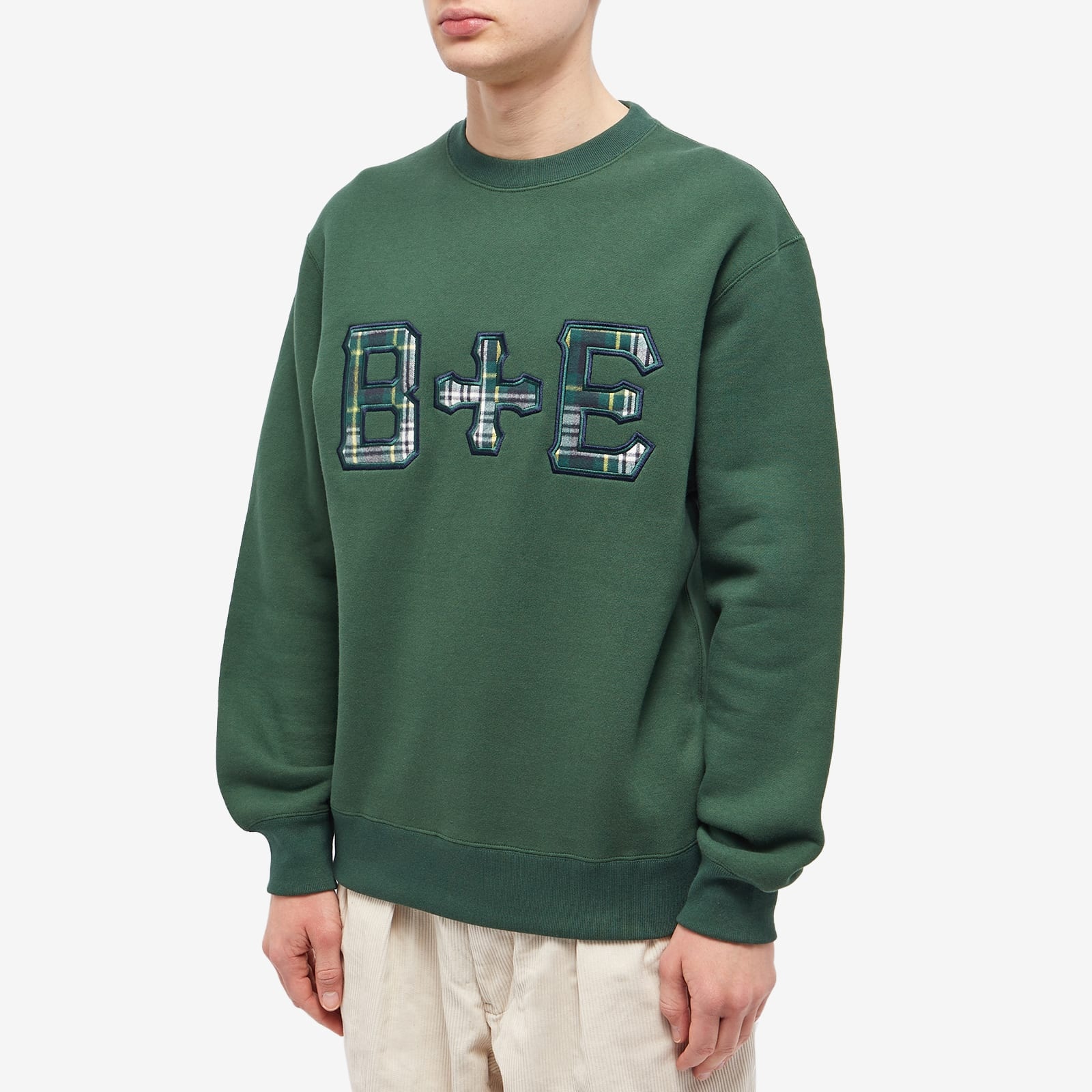 END. x Beams Plus 'Ivy League' Patch Logo Crew Sweat - 2