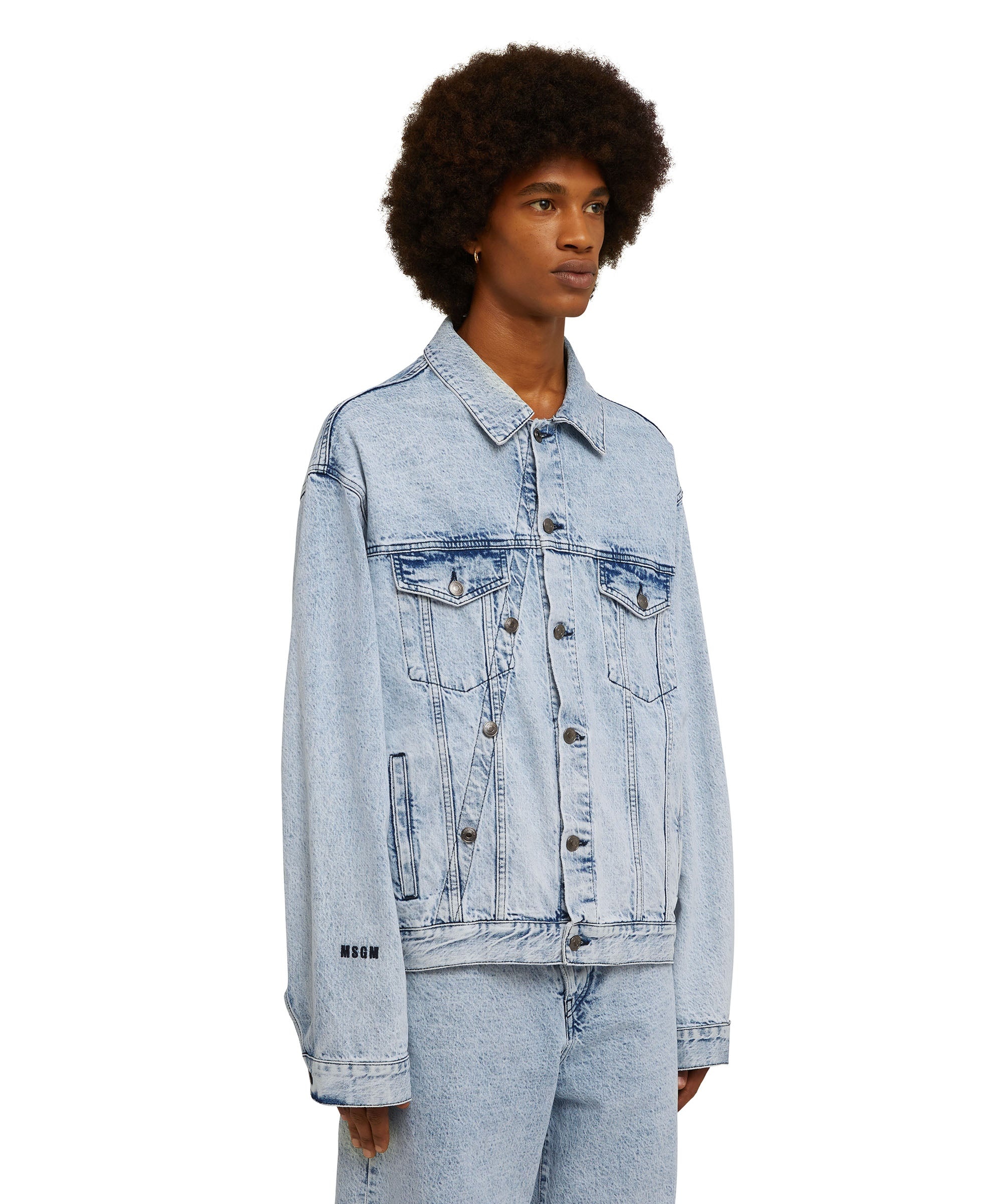 MSGM Purple Denim Jacket – BlackSkinny