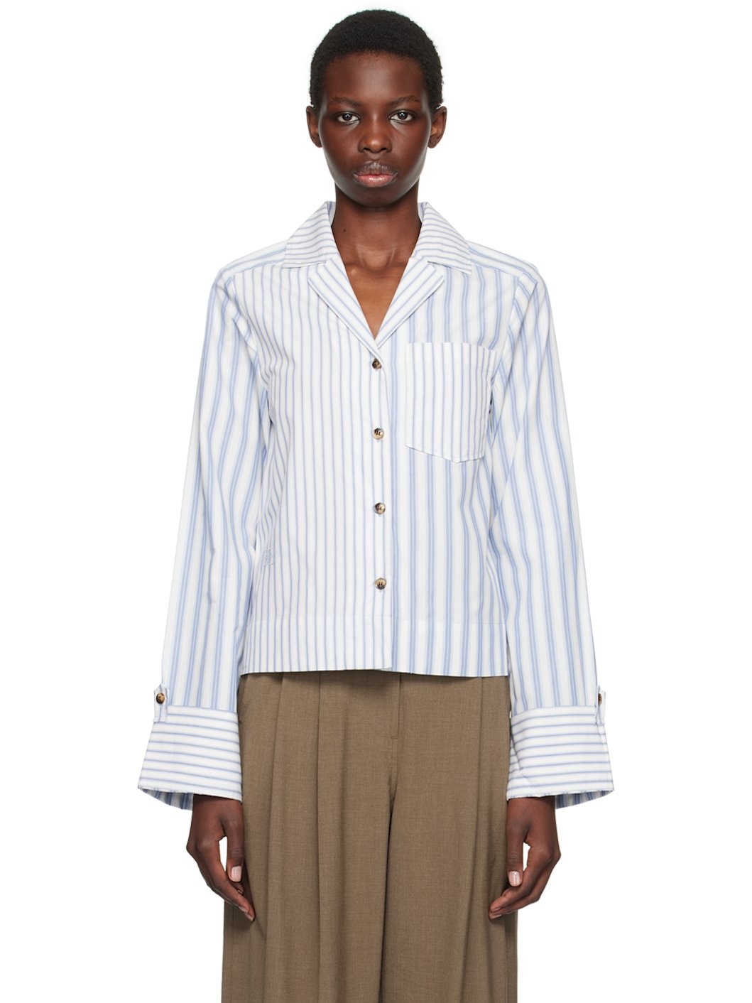 Blue Striped Shirt - 1