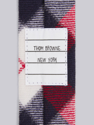 Thom Browne Tricolor Wool Twill Tartan Check Tie outlook