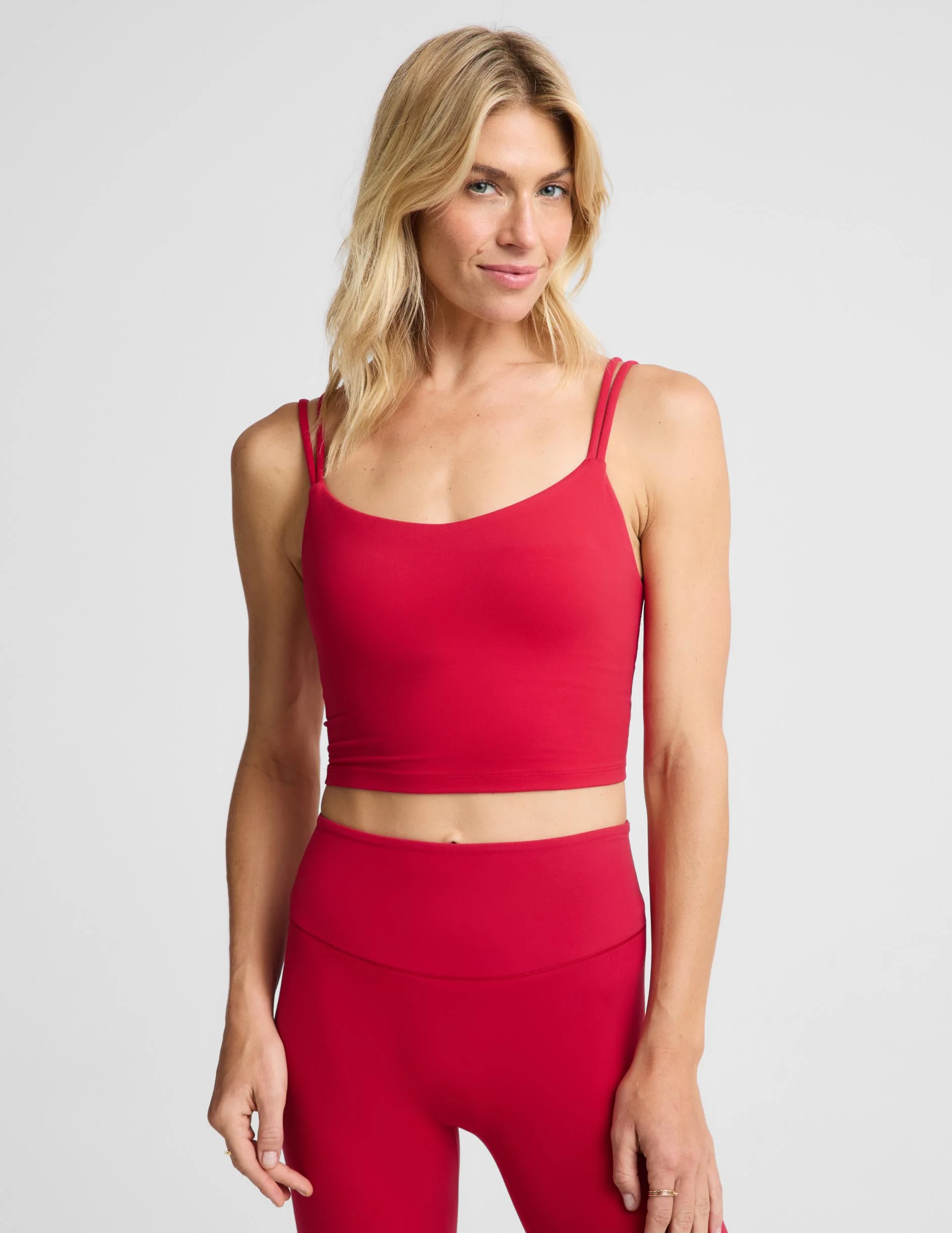 glowzone™ Strappy Cropped Tank - 1