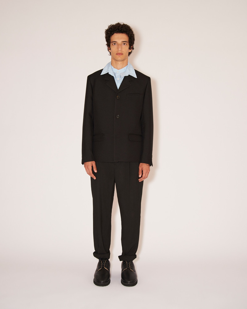 Nanushka GINI - Washed-shirting tailored pants - Black outlook