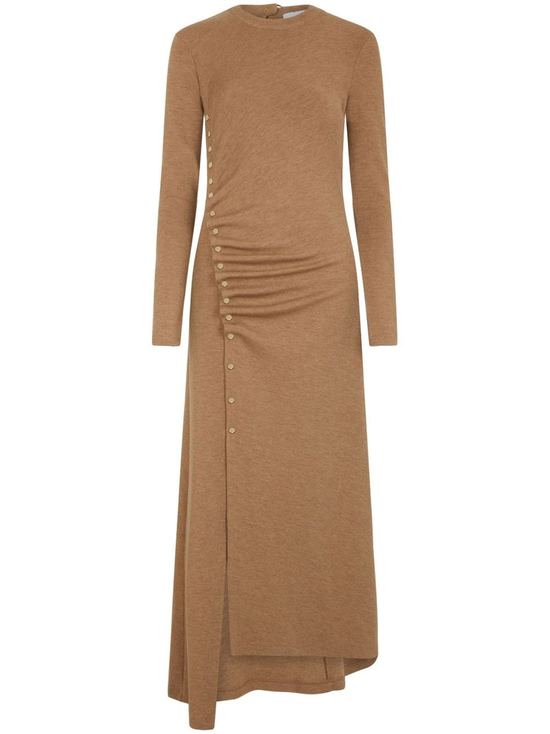 asymmetric long-sleeve dress 1