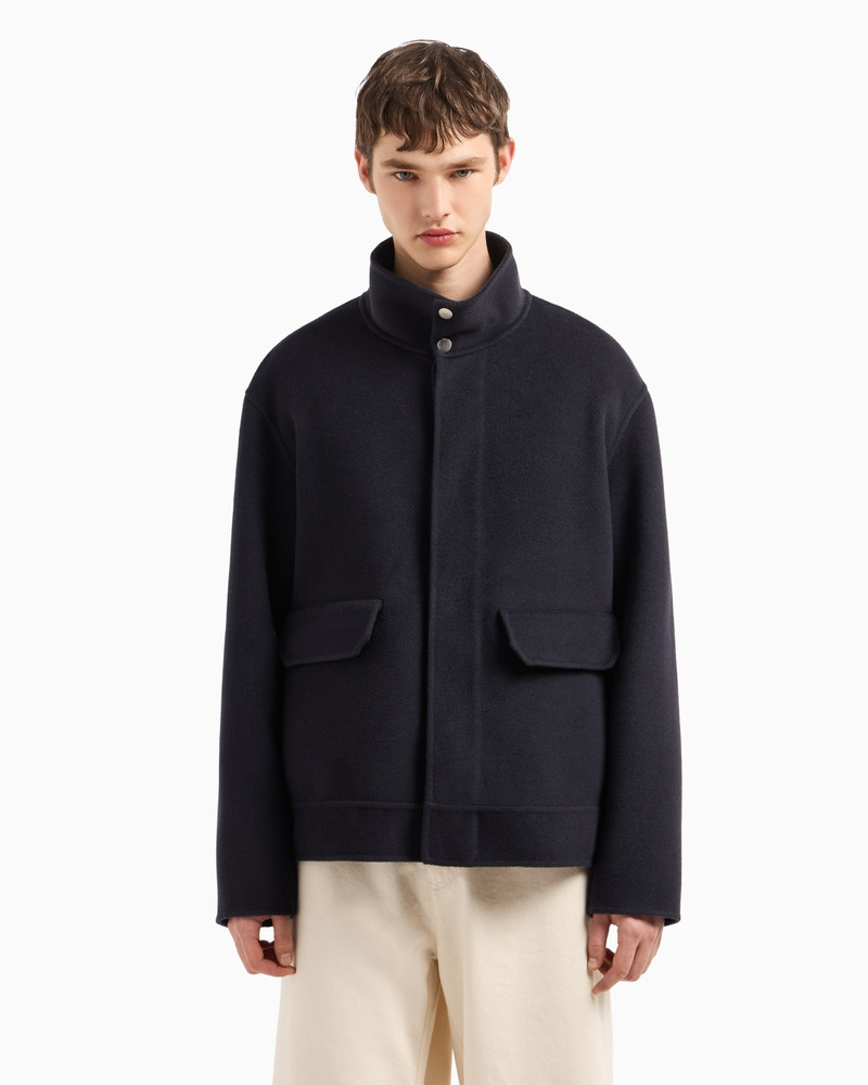 EMPORIO ARMANI BLOUSON IN VIRGIN WOOL CLOTH outlook