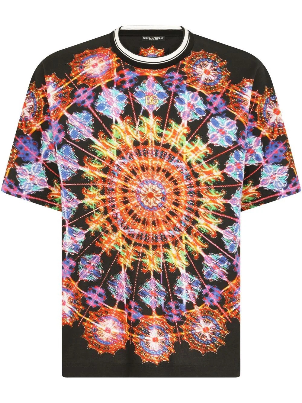 kaleidoscope print short-sleeve T-shirt - 1