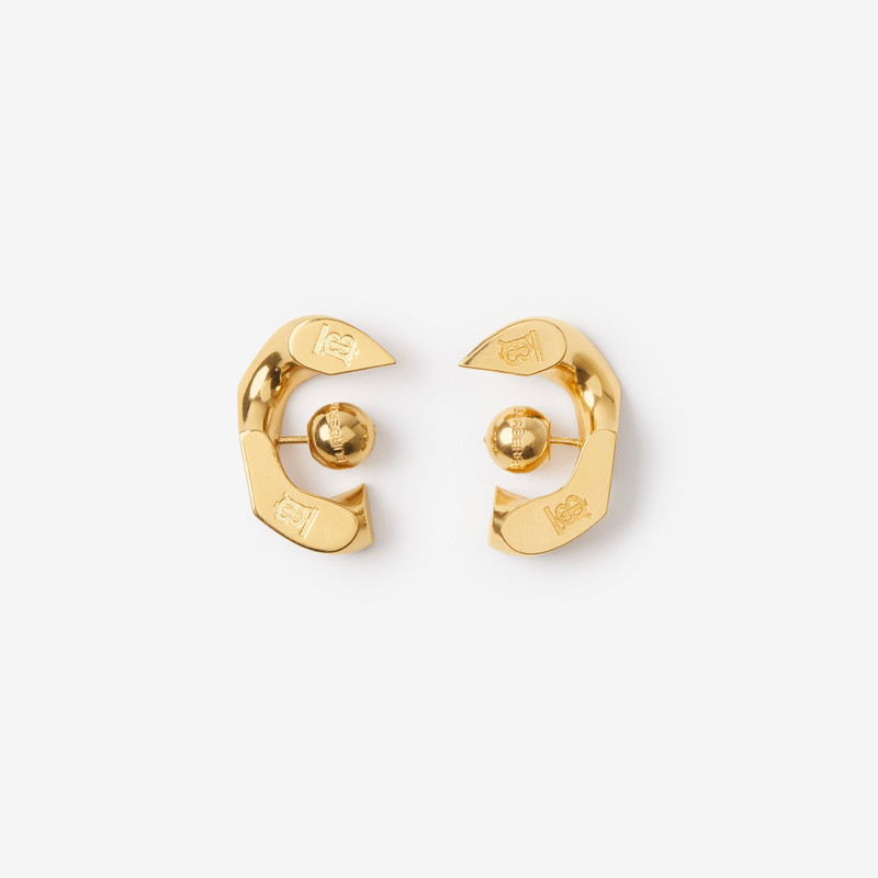 Gold-plated Chain-link Earrings 3