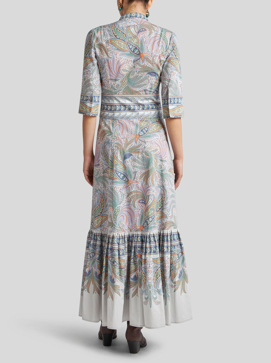 COTTON DRESS WITH FLOUNCE - 4