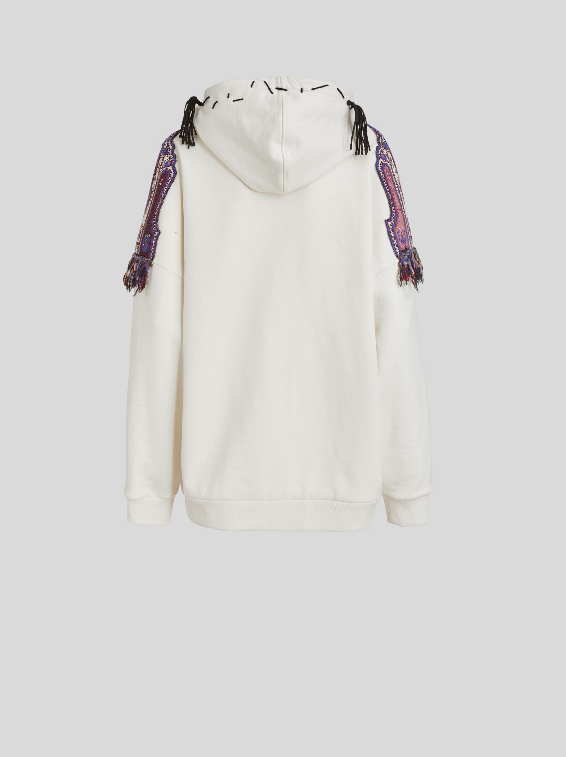 SWEATSHIRT WITH PATCH AND TASSELS - 6