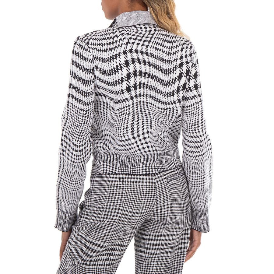 Burberry Warped Pattern Print Knitted Sweater - 5