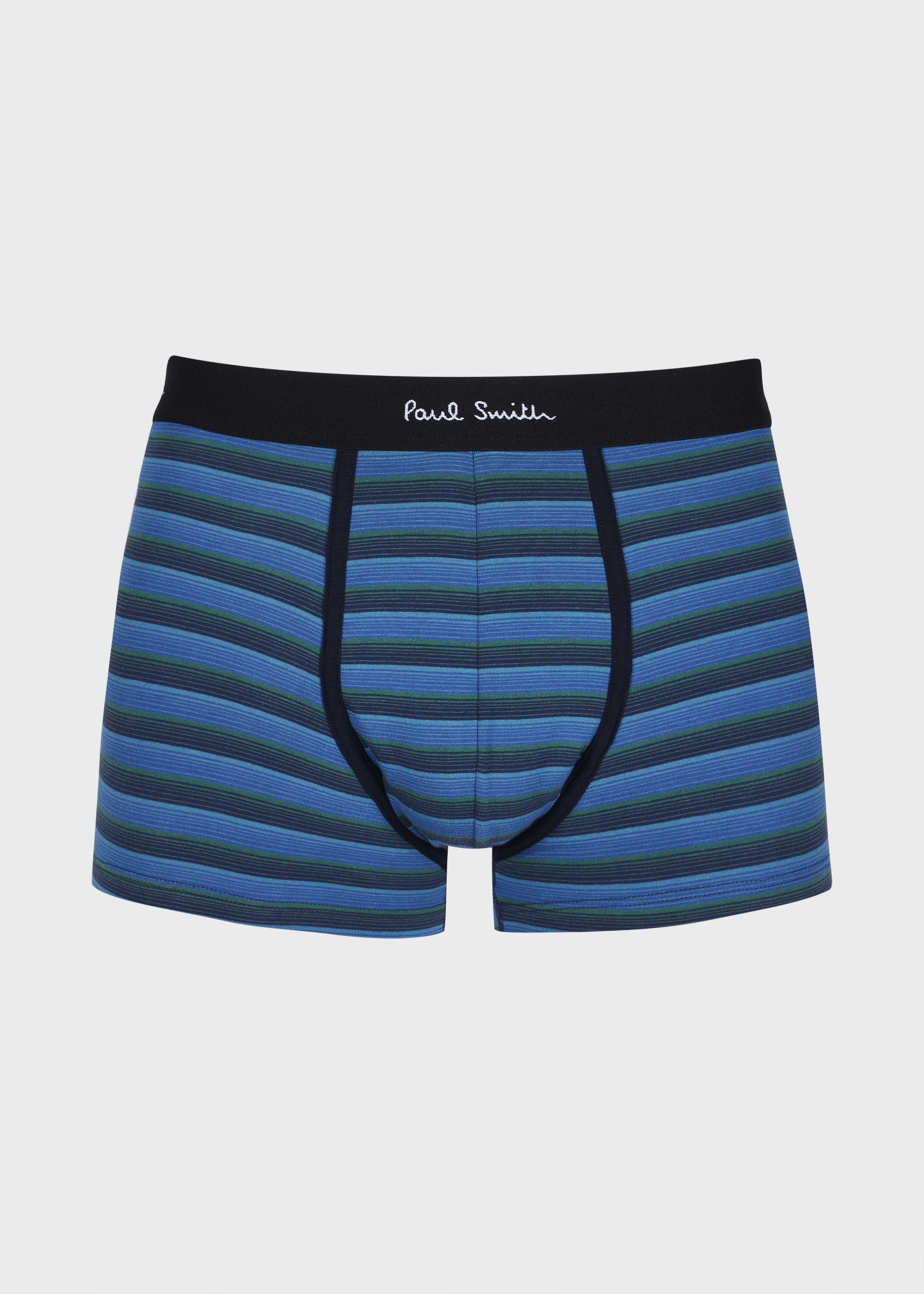 Black and Blue Stripe Boxer Briefs Three Pack - 2