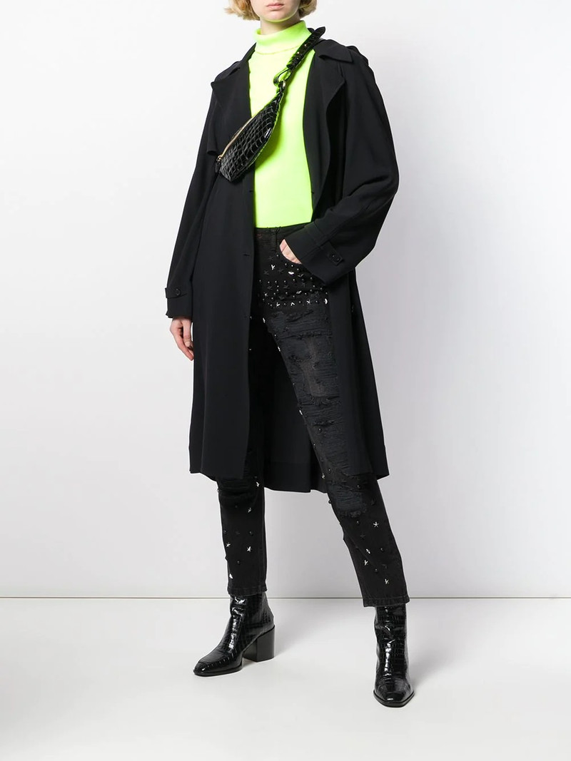 PHILIPP PLEIN Boyfriend Stars embellished jeans outlook