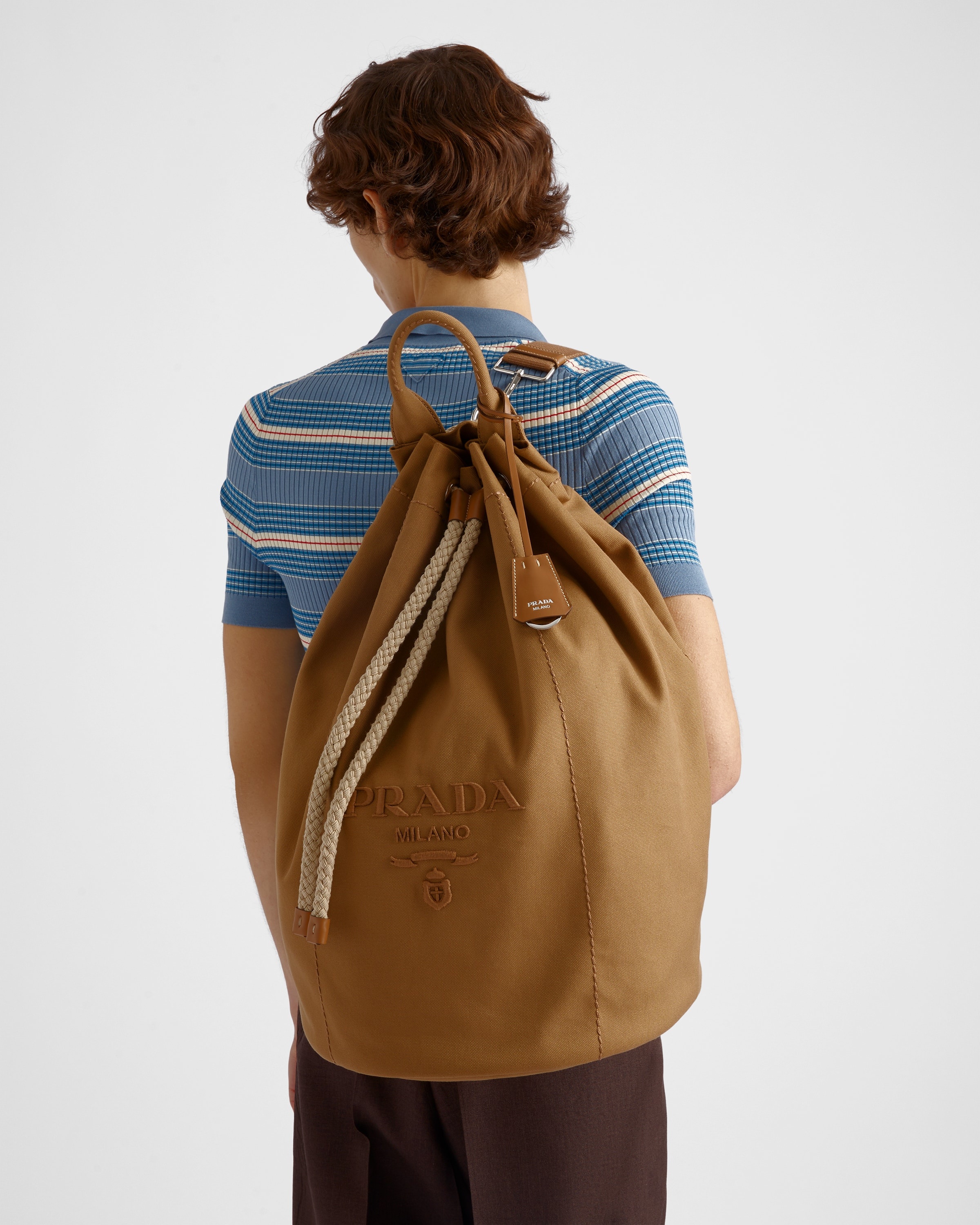 Canvas drawstring duffle bag - 8