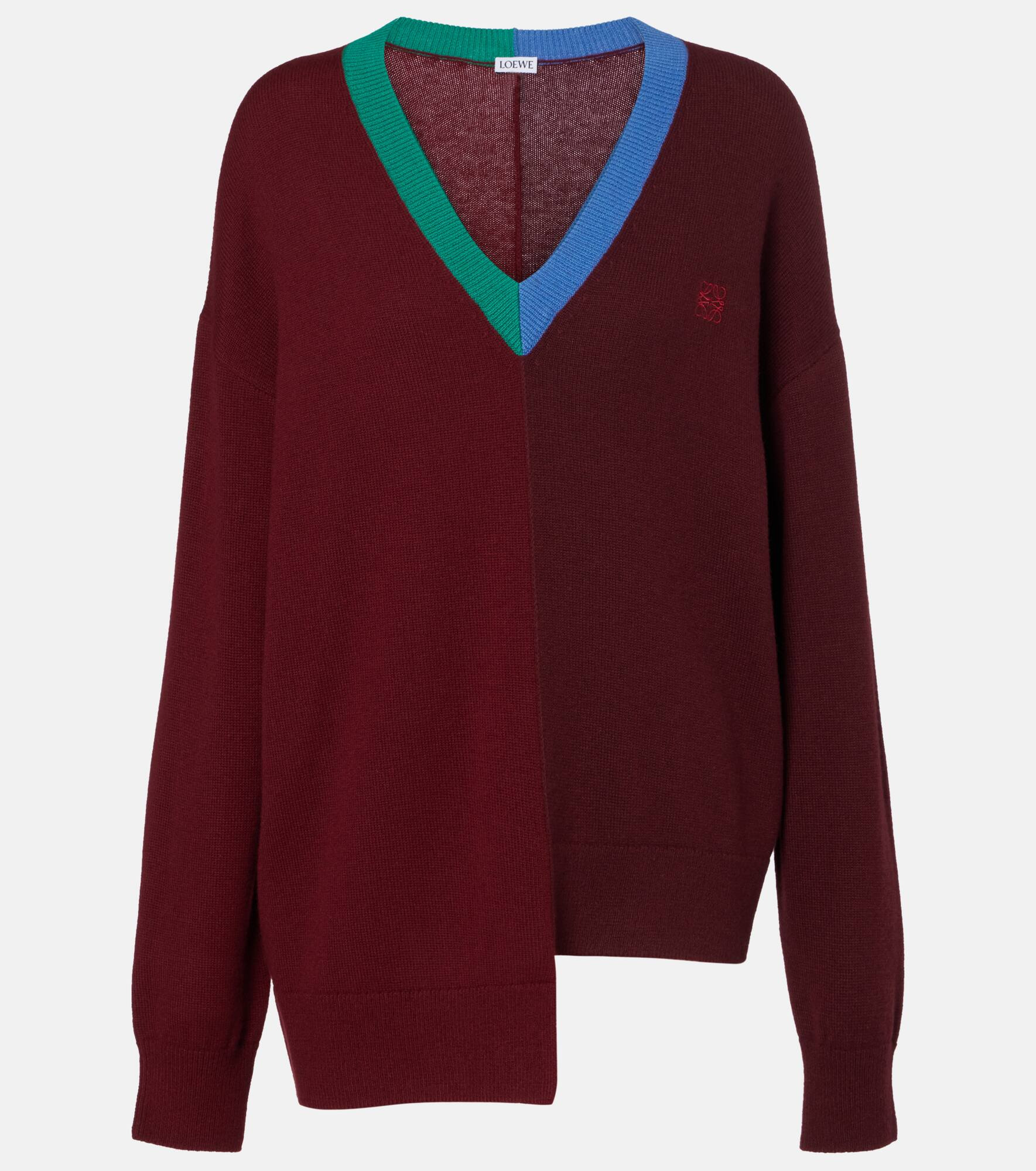 Anagram asymmetric wool-blend sweater - 1