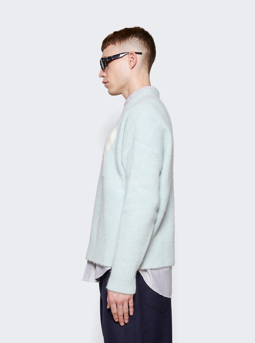 Off-White Ami De Coeur Sweater Aquamarine - 4