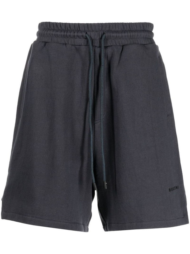 logo-embroidered track shorts 1