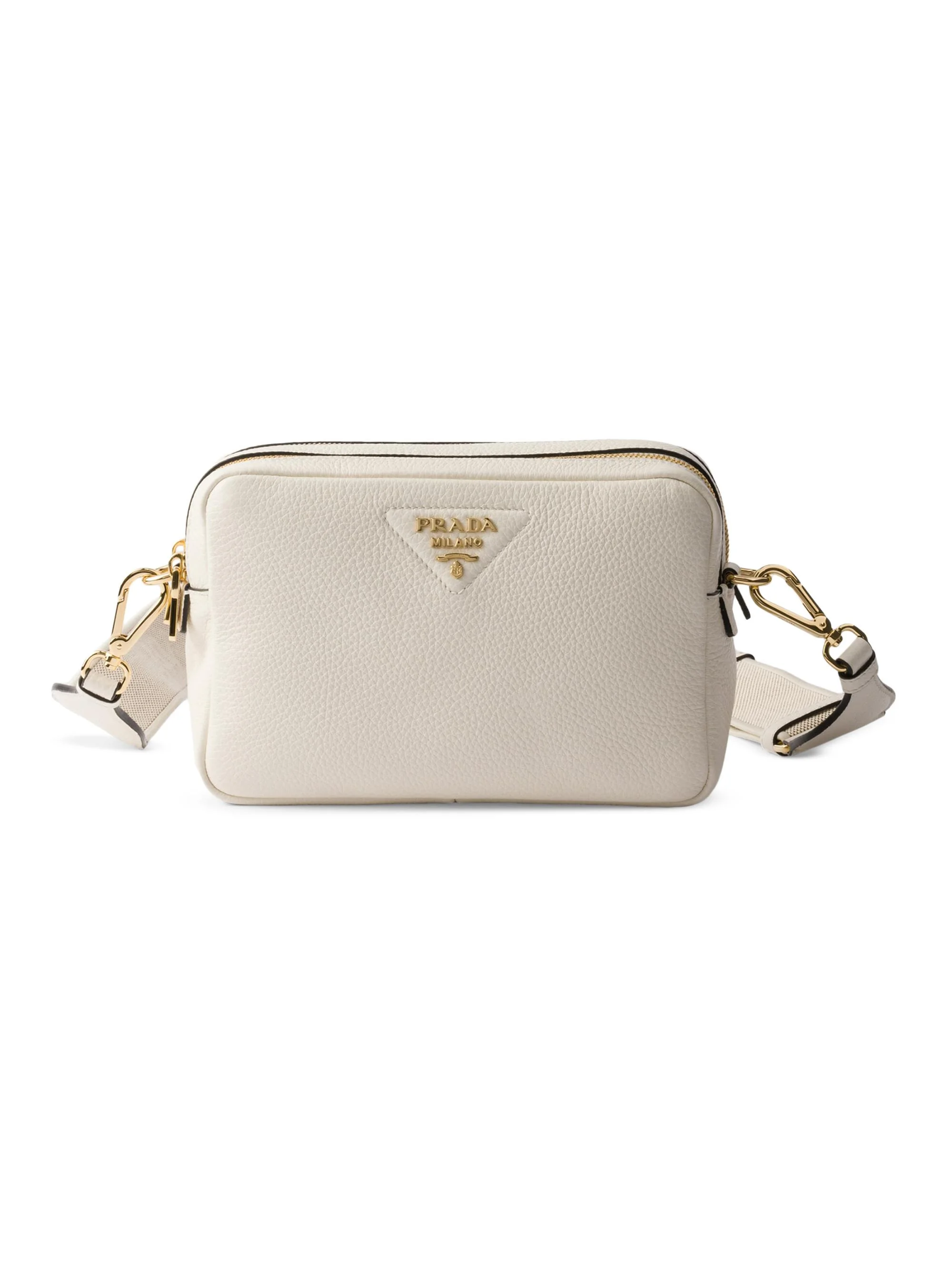 Women's Small Leather Shoulder Bag - White - 1