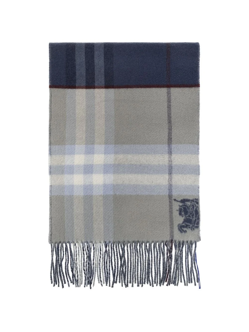 checked cashmere scarf - 1