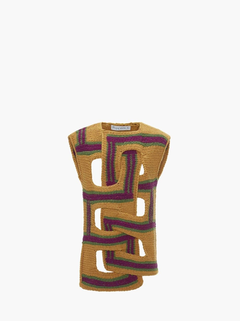 INTERWOVEN STRIPE VEST 1