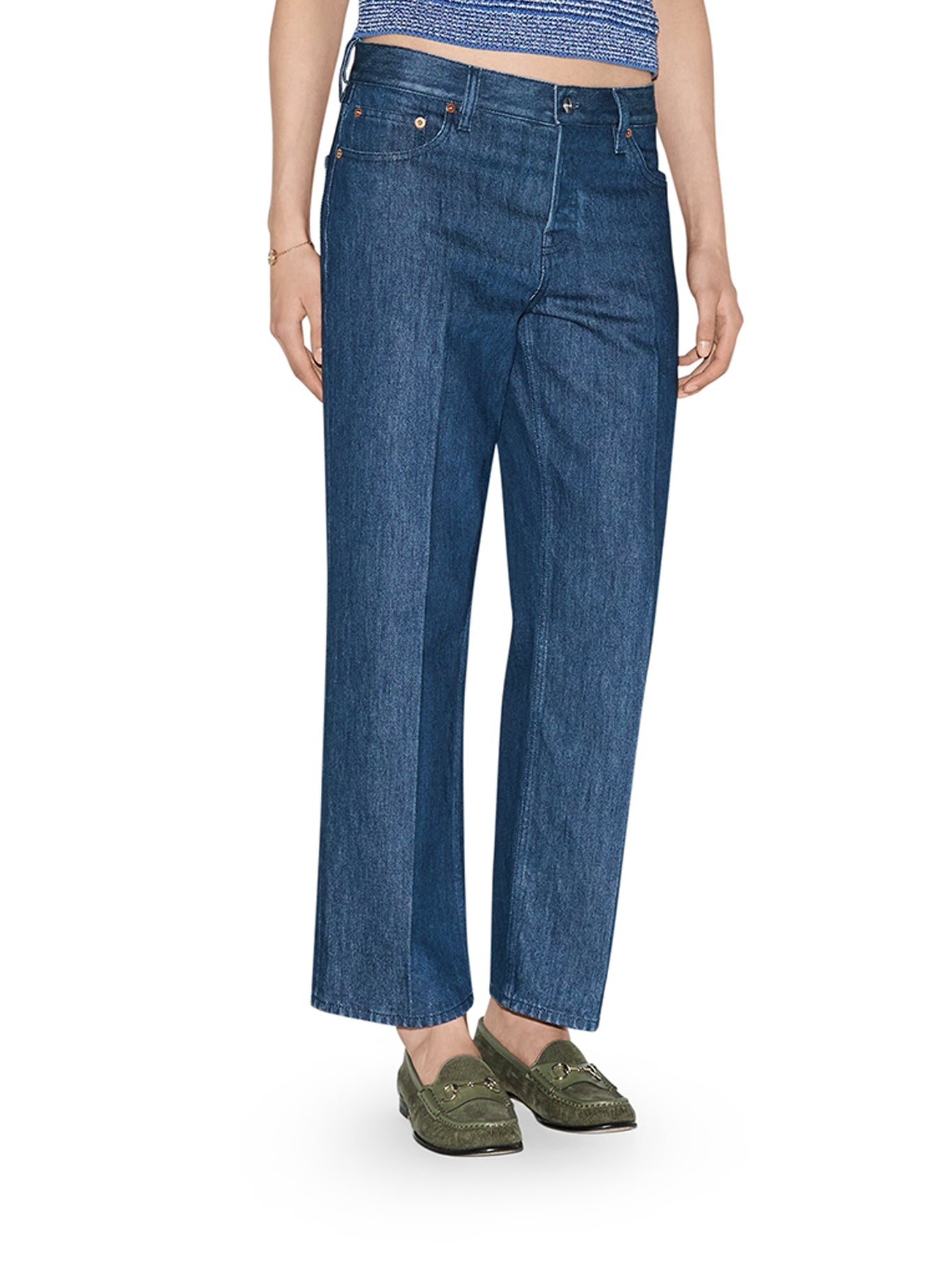 STRAIGHT FIT DENIM JEANS - 3