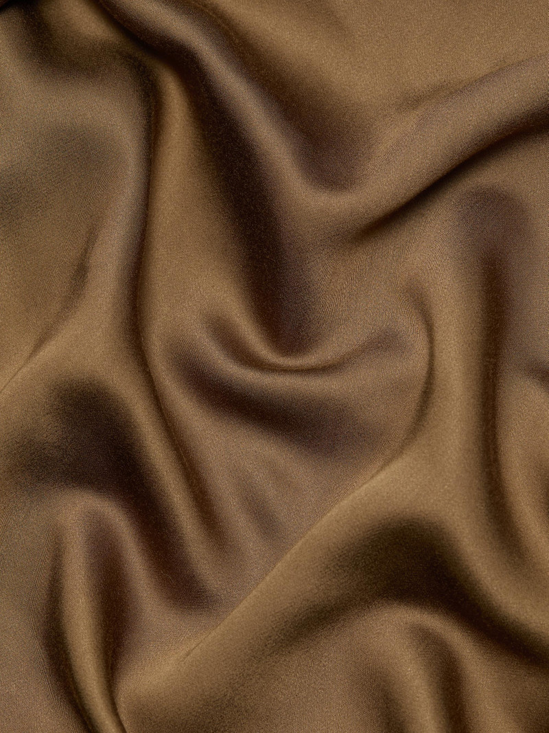 Women's Satin Scarf Top - Cocoa 7