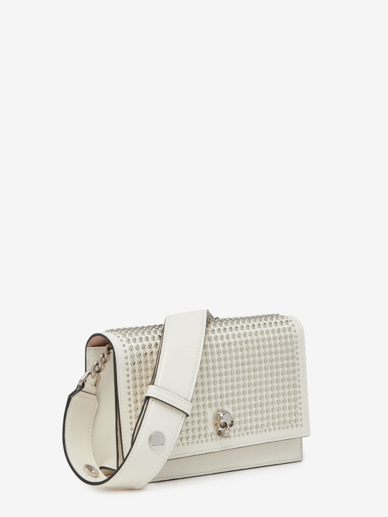 Alexander McQueen Women's The Biker Small Skull Bag in Soft Ivory outlook