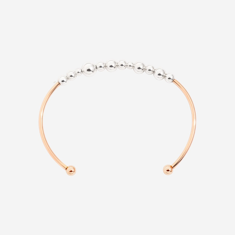 DoDo Rose Gold & Silver Bollicine Cuff Bracelet outlook