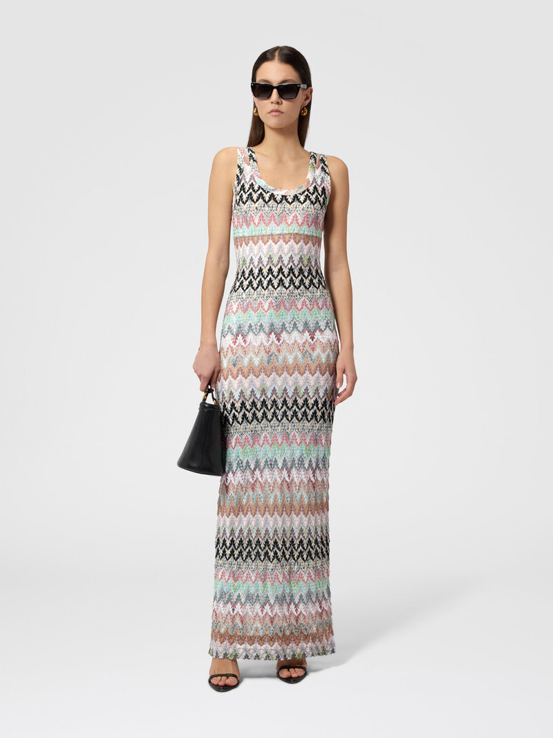 Missoni Viscose and Cotton Lamé Gown with Lace Motif outlook