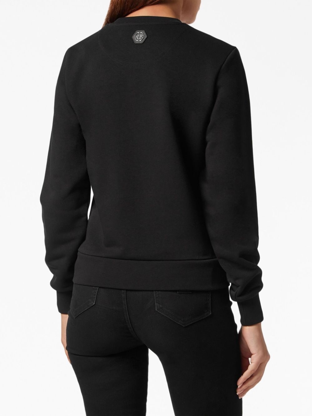 logo-embellished cotton sweatshirt - 3