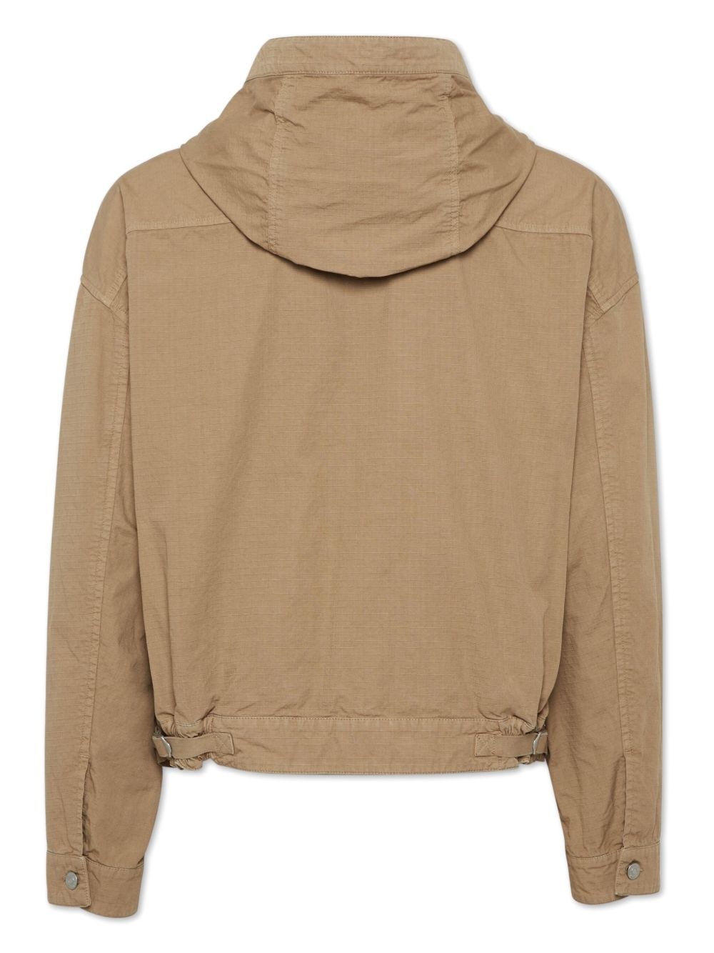 logo-print hooded jacket - 2