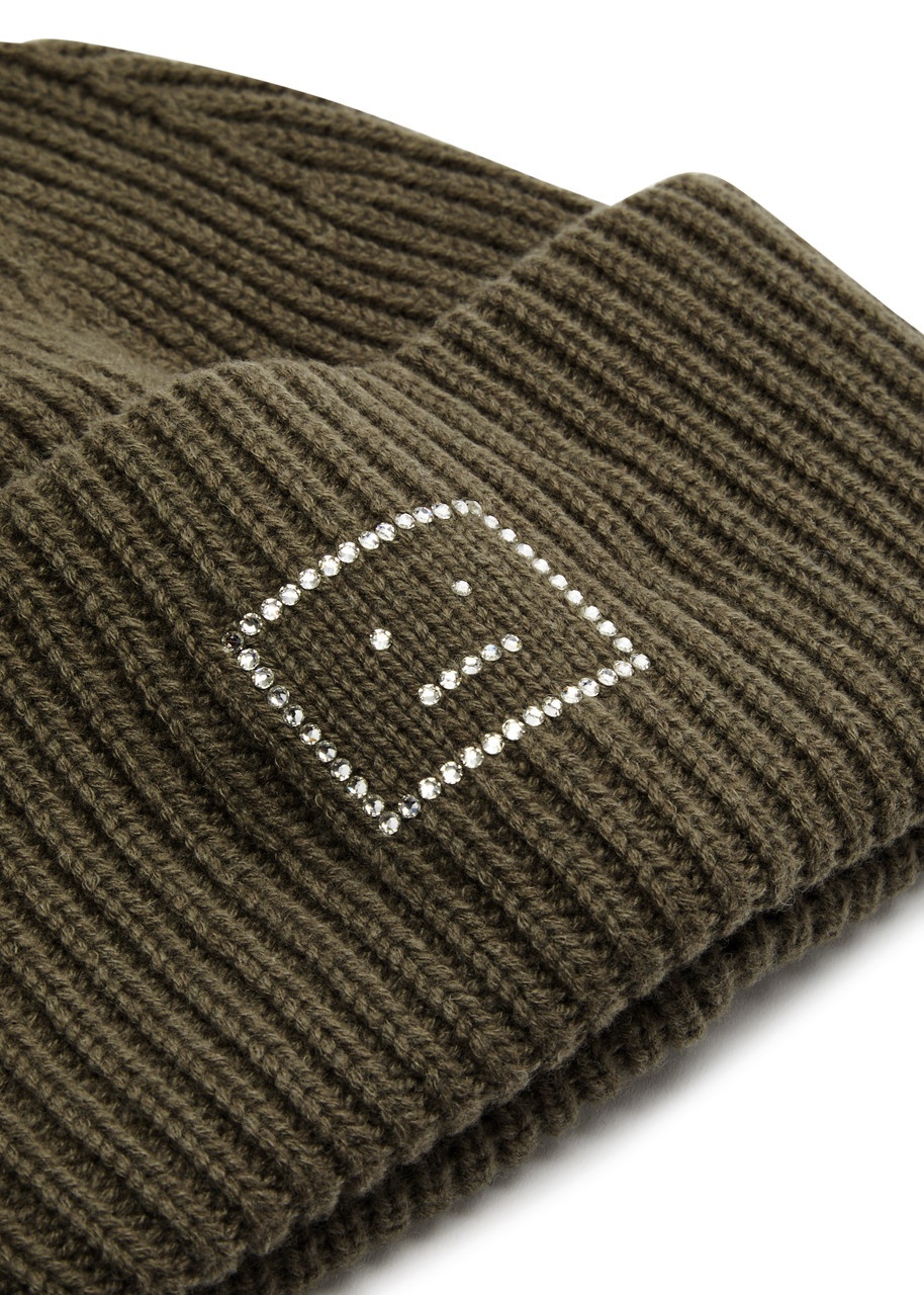 Acne Studios Pansy Embellished Wool Beanie - 2