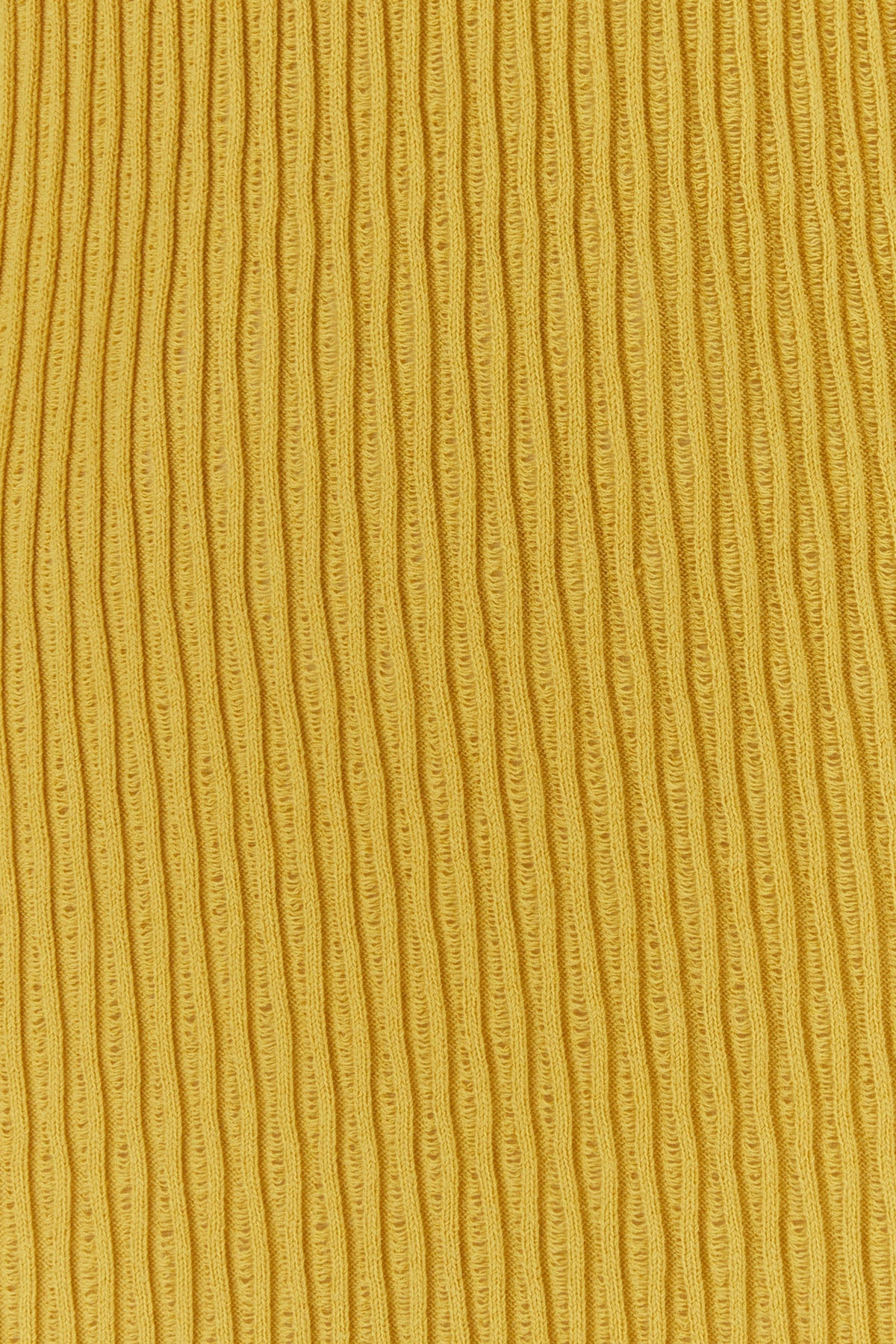 Mustard stretch wool blend dress - 5