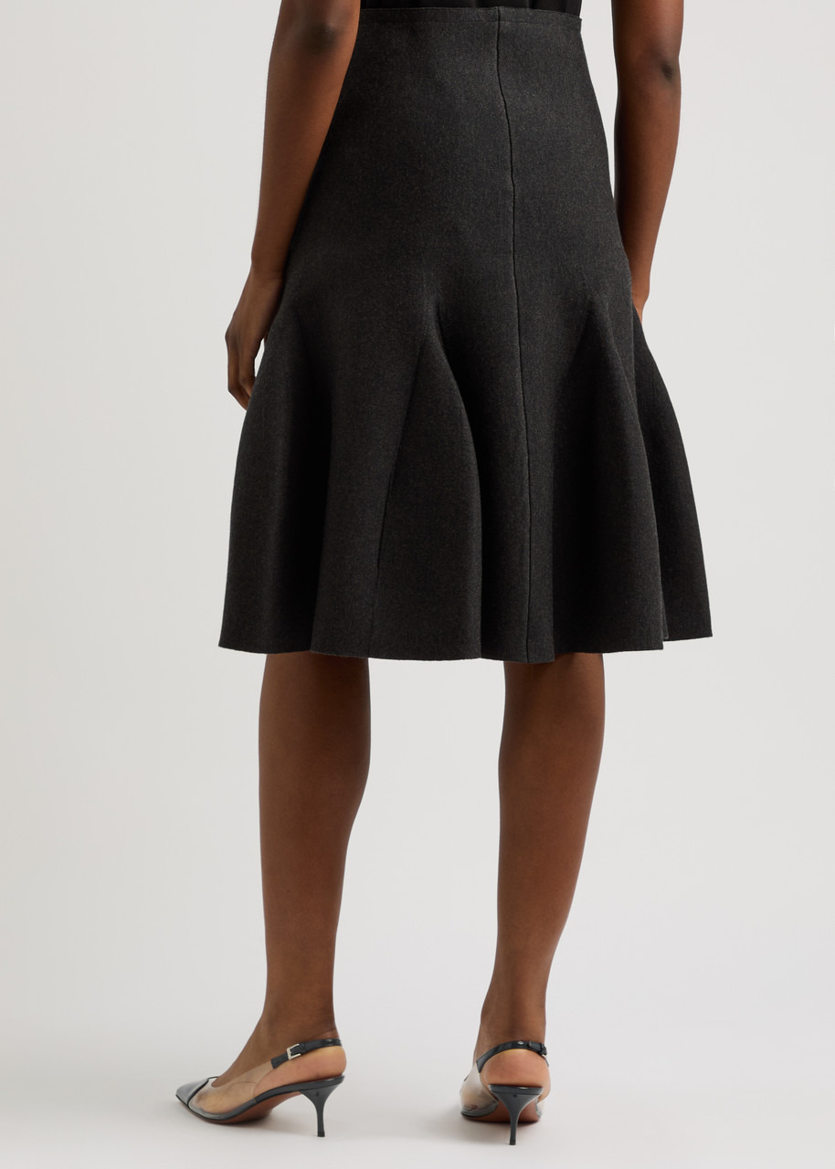 Alaïa Flared Wool-blend Skirt - 3