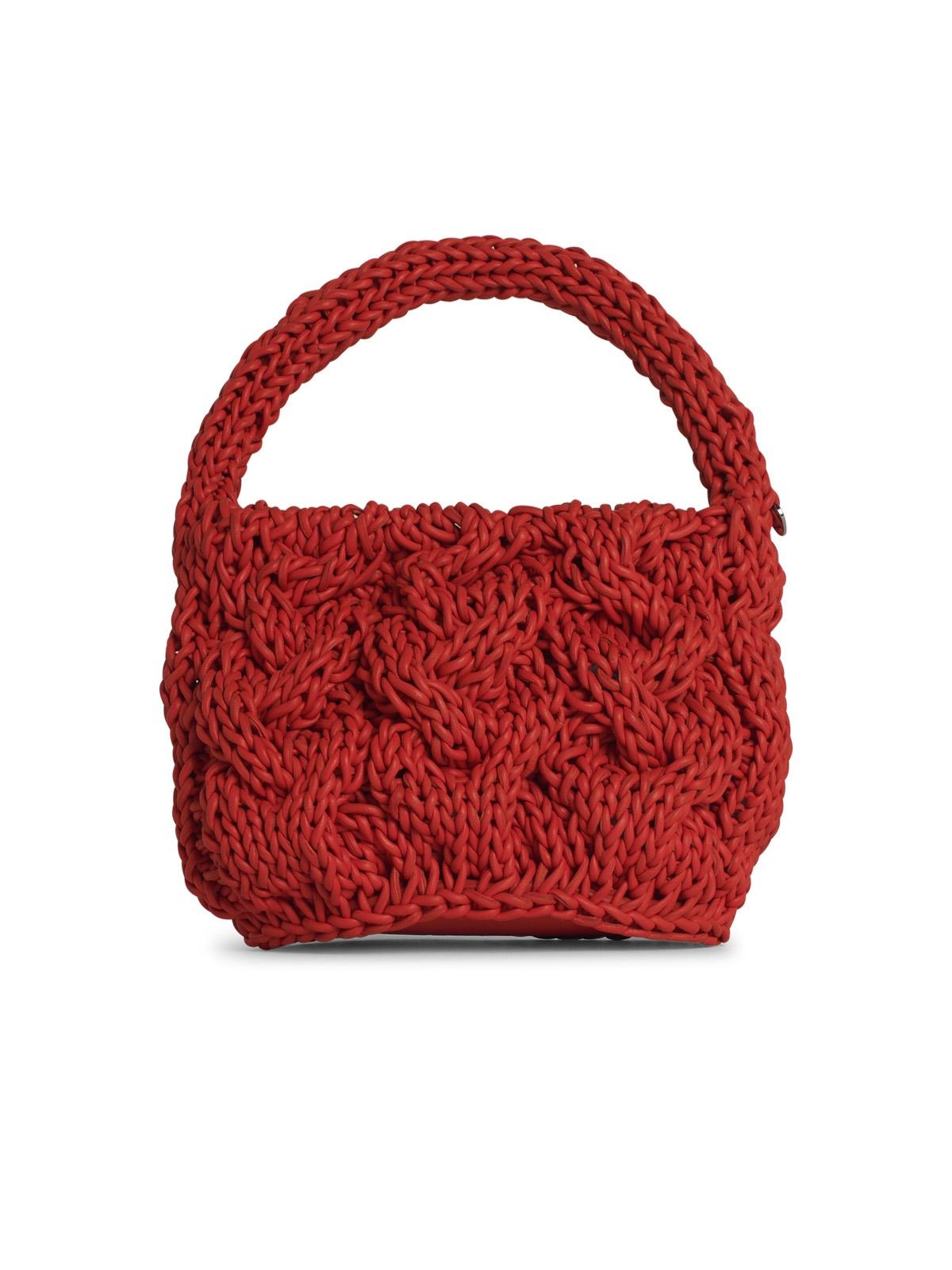J.W. ANDERSON - Jw Anderson 'Knit' Orange Leather Bag Women - 3