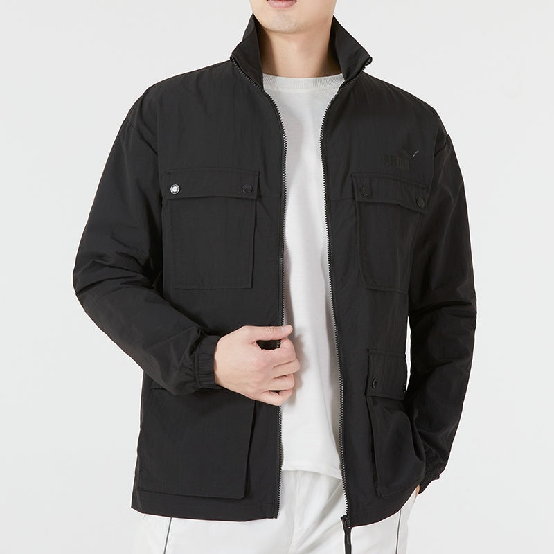 Puma Style Windbreaker Jacket 'Black' 849455-01 - 3