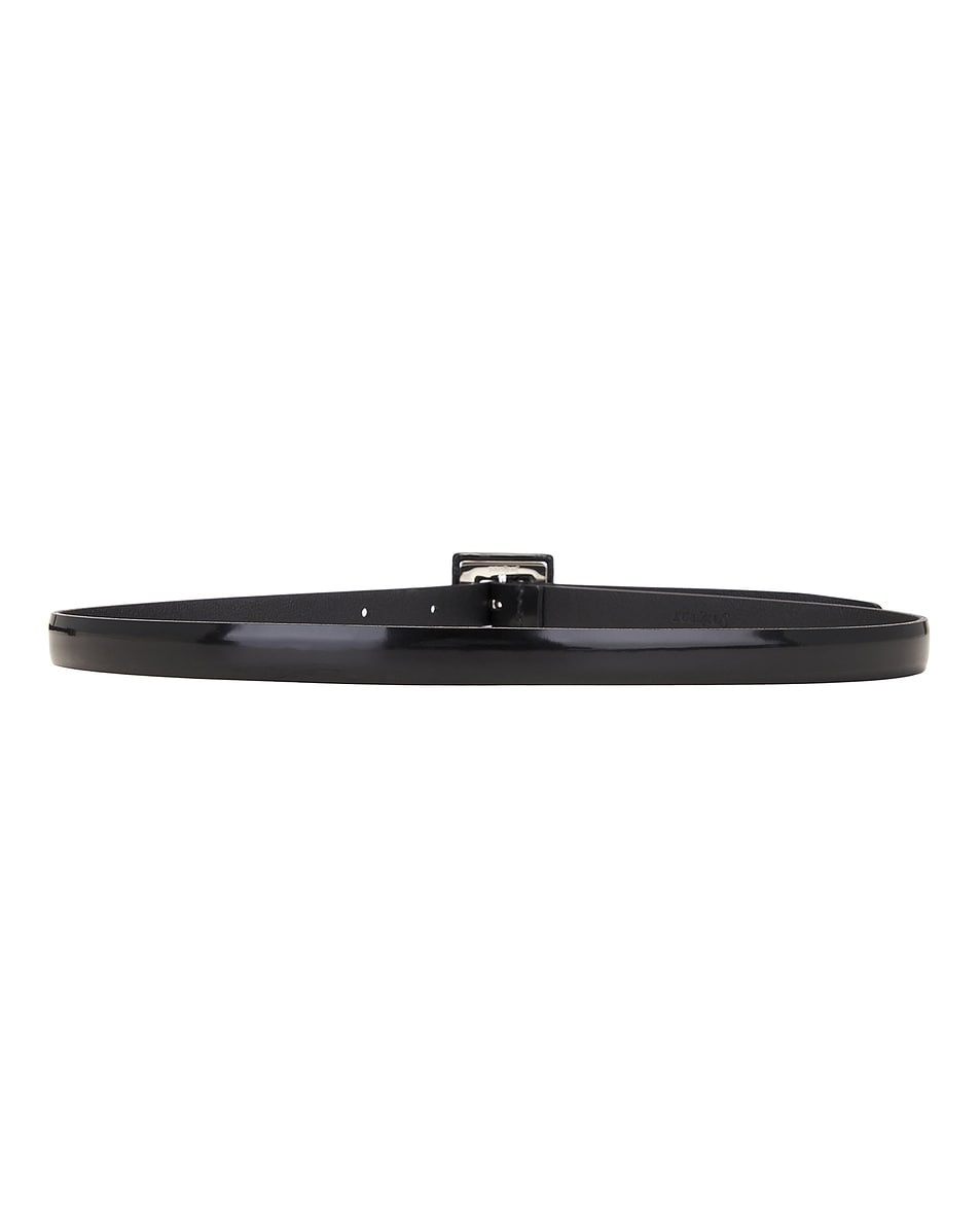 Skinny Brushed Leather Belt - 2