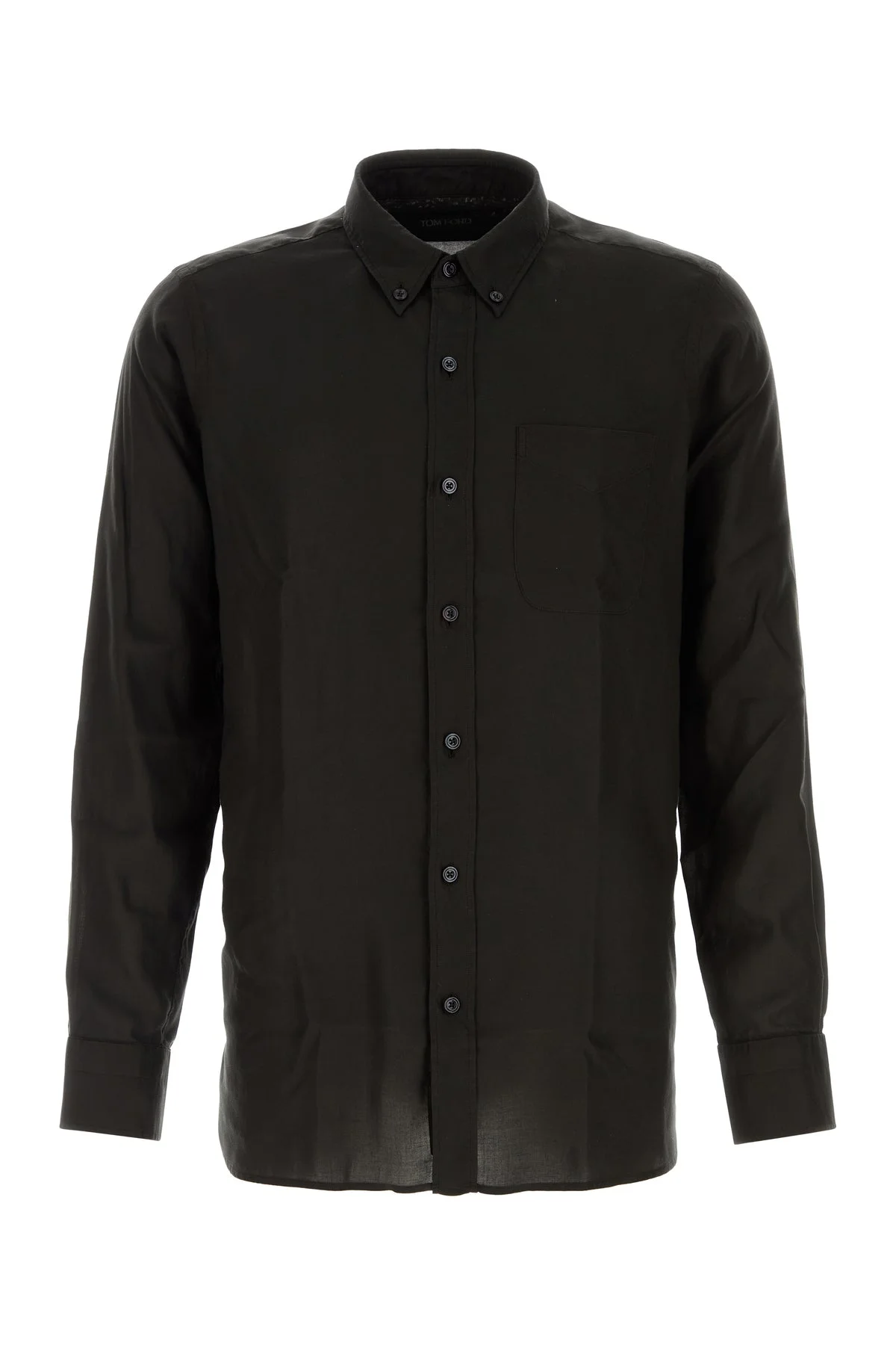 Black lyocell shirt - 1