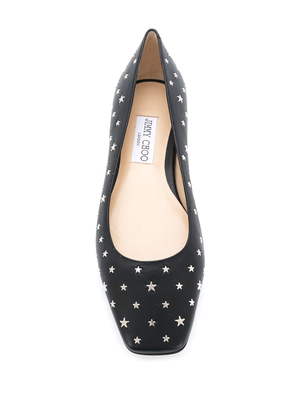 star-stud ballerina shoes - 4