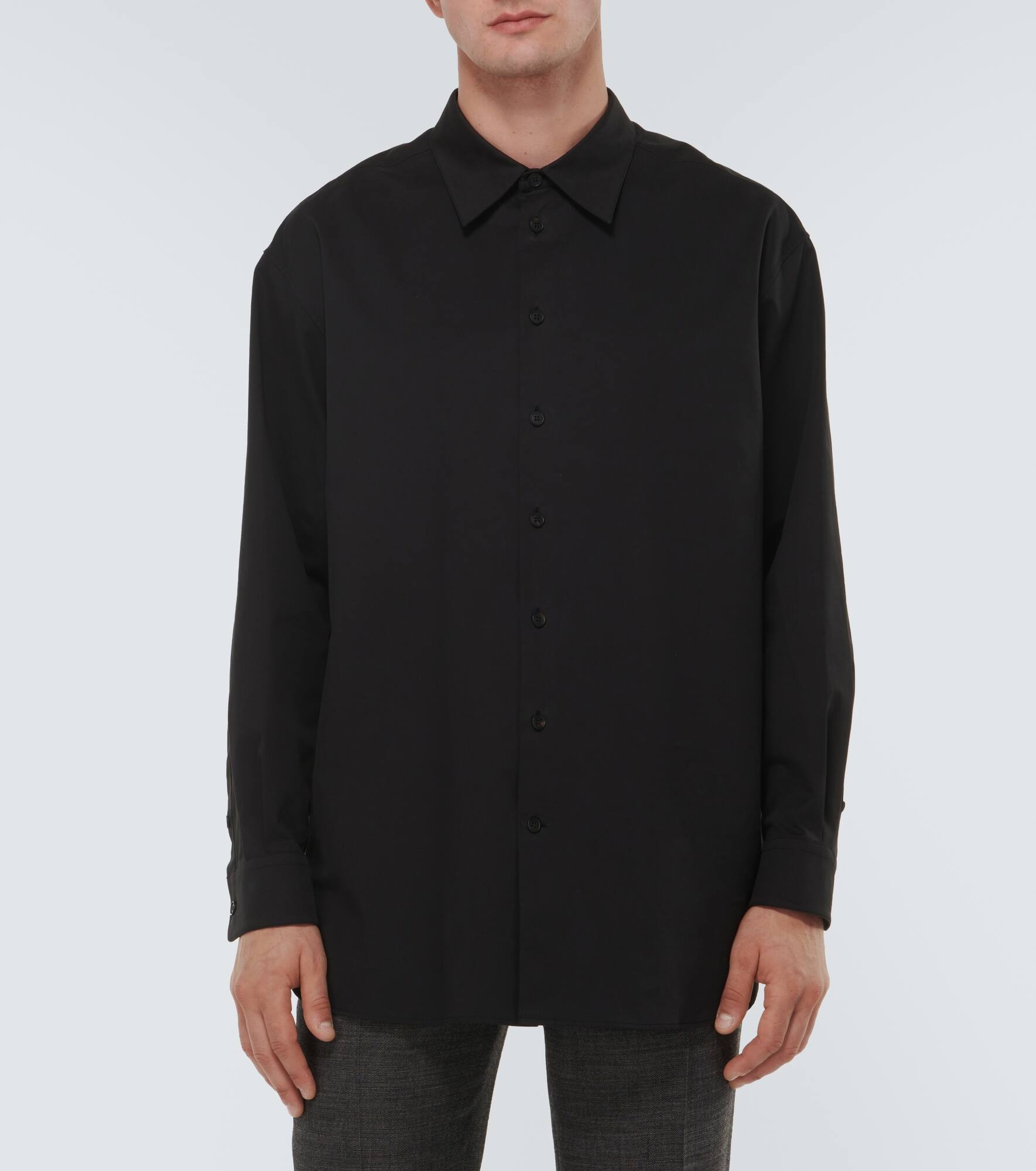 Lukre oversized cotton-blend poplin shirt - 3