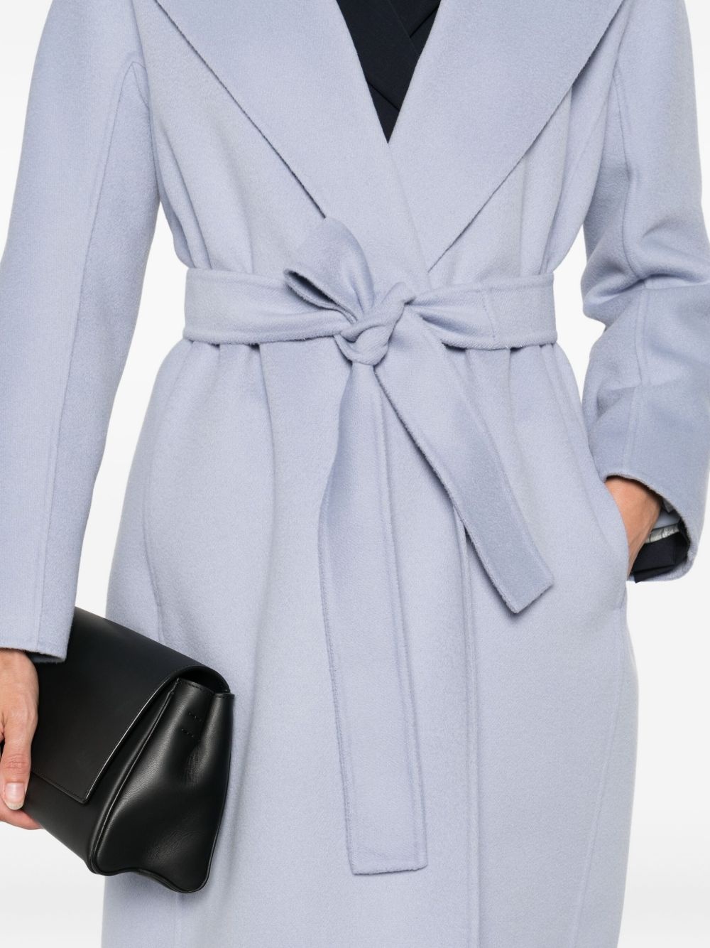 belted wrap coat - 5