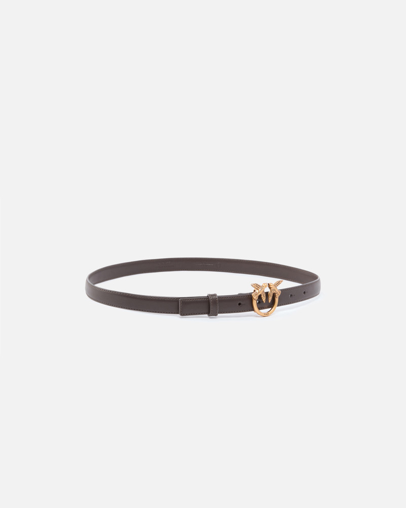 PINKO LOVE BIRDS THIN LEATHER BELT 2CM outlook