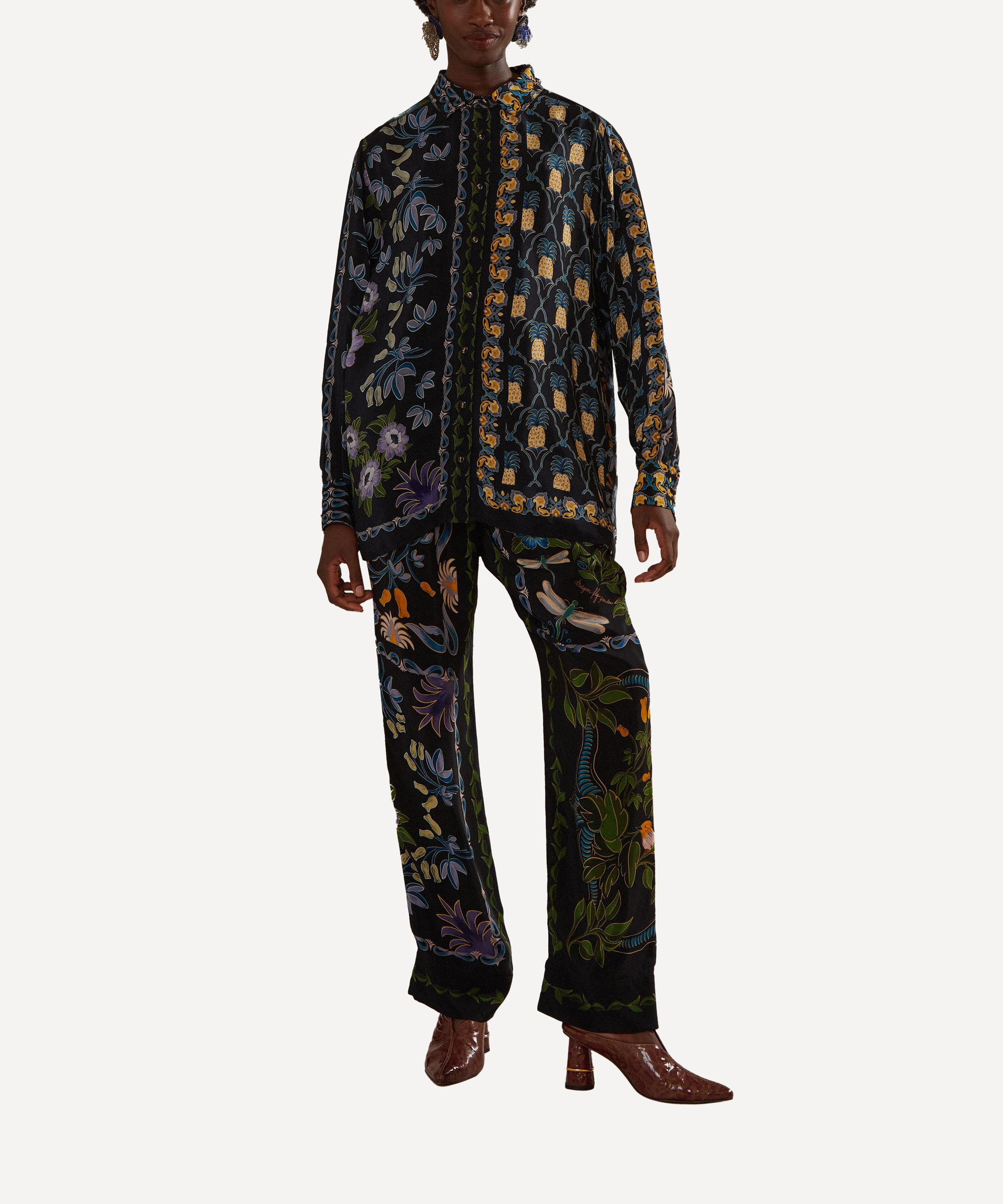 Winter Garden Black Pyjama Shirt - 3
