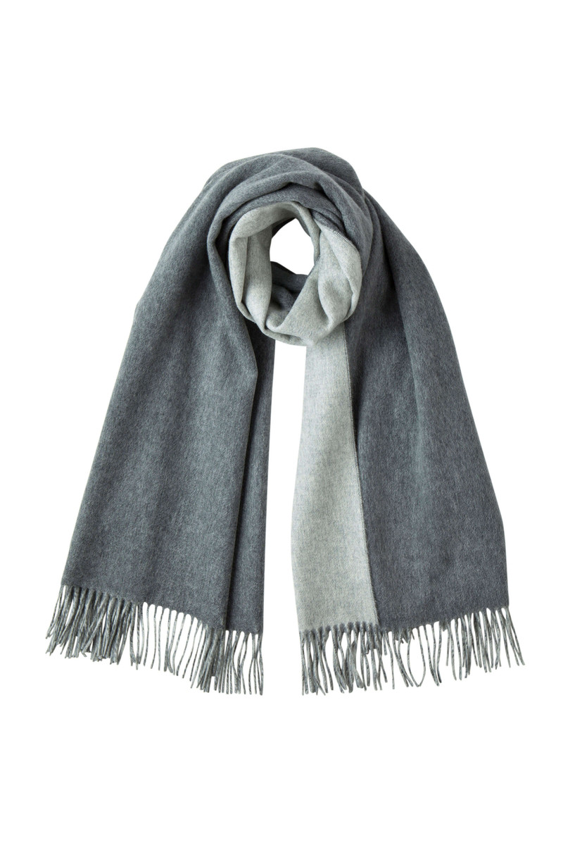 Contrast Reversible Cashmere Stole 1
