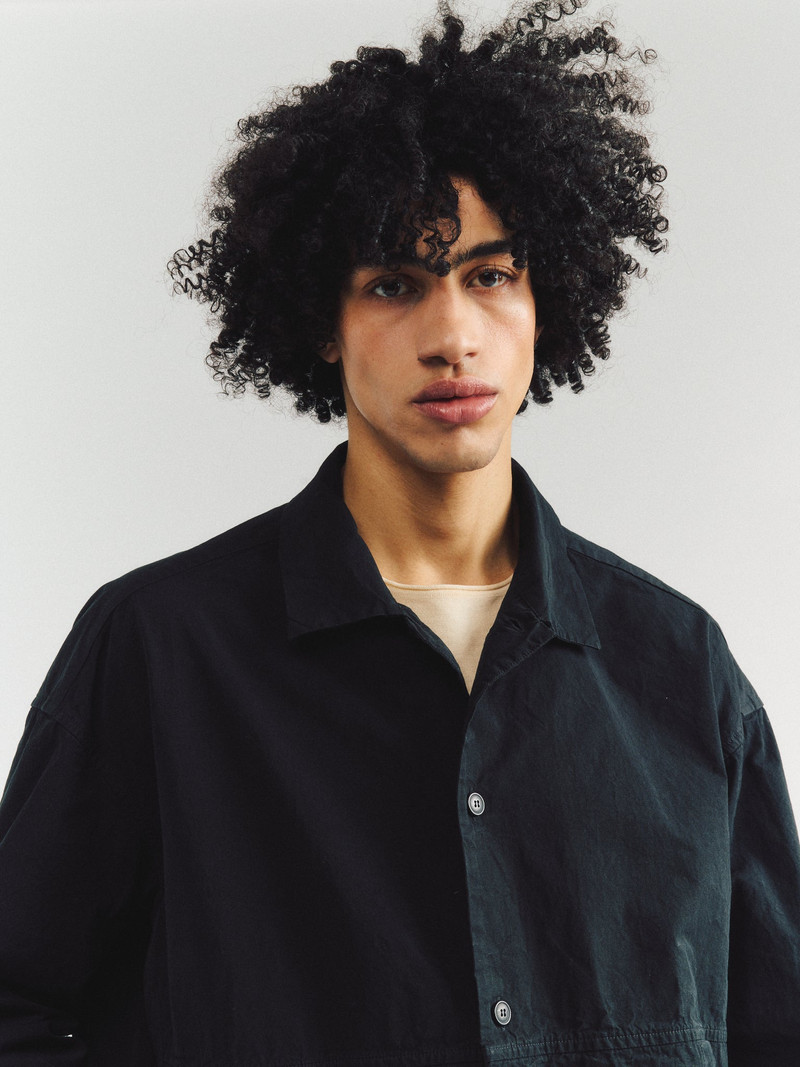 MIKA SHIRT - PAPER COT - PITCH BLACK 1
