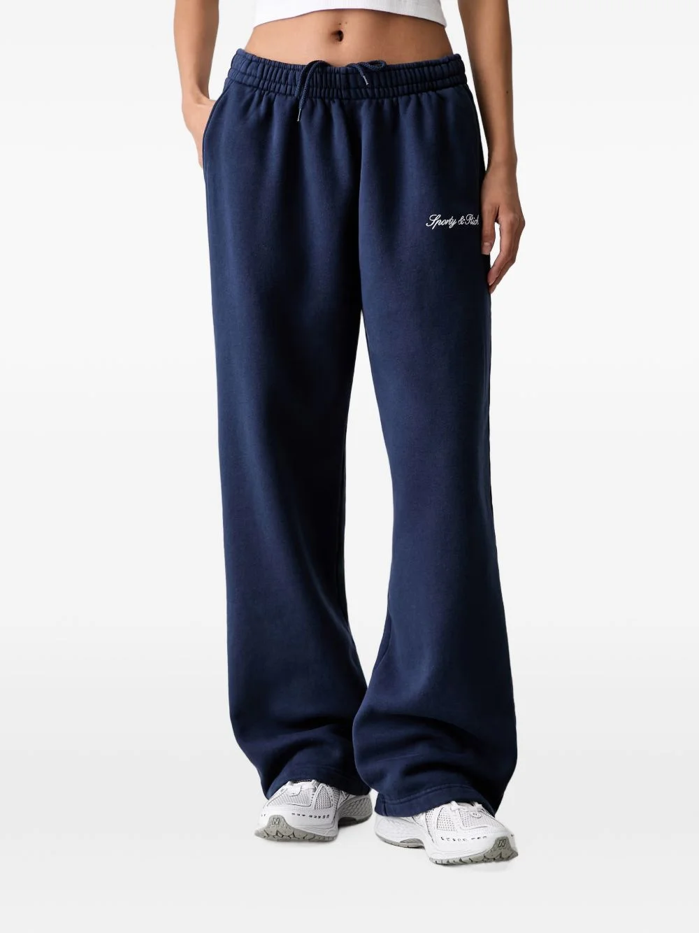 logo-embroidered track pants - 1
