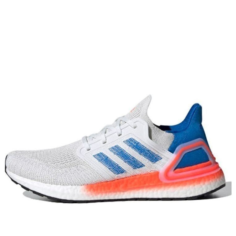 adidas Ultra Boost 20 화이트 글로리 블루 태양 레드 - 1