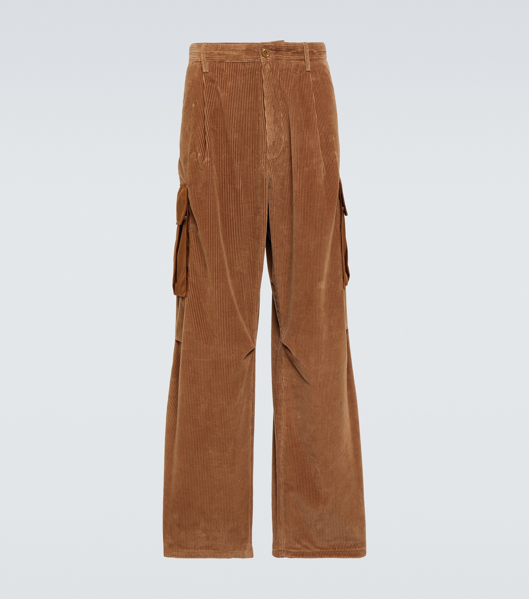 Cotton corduroy cargo pants - 1