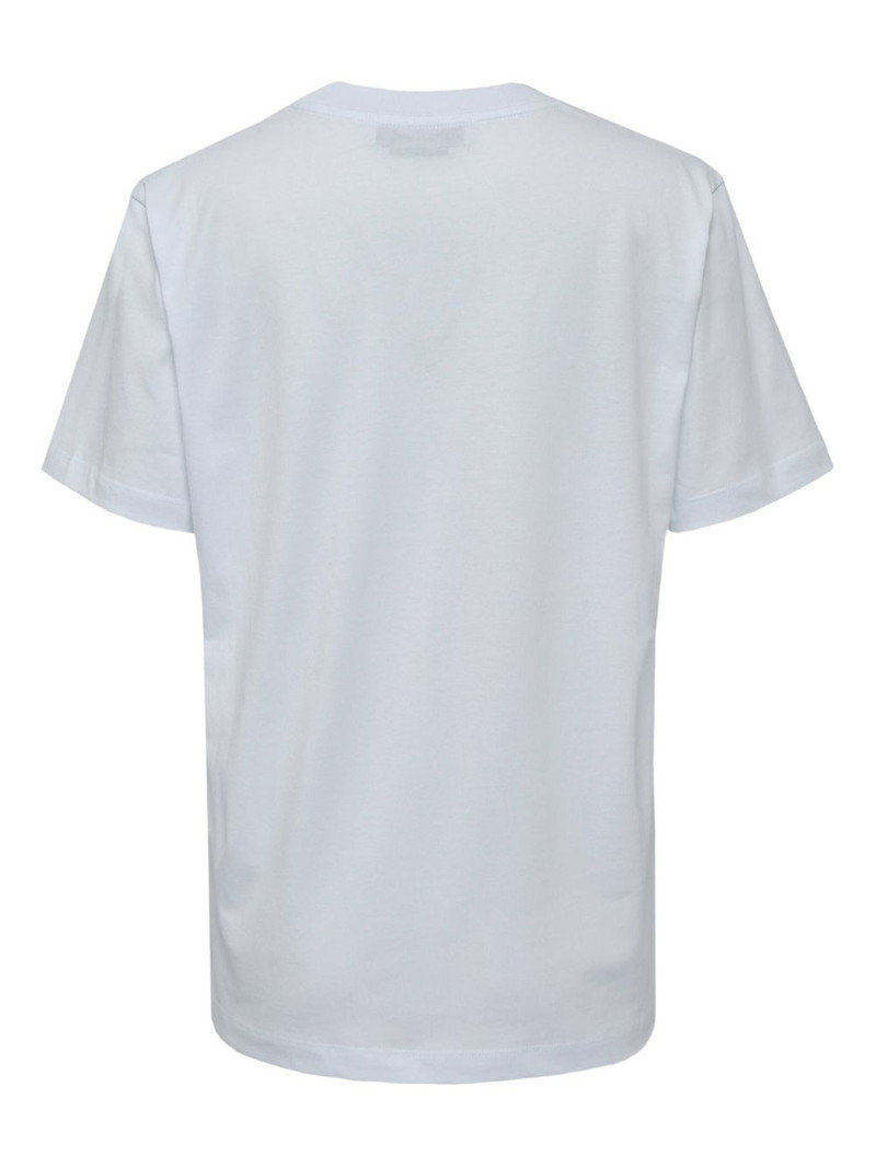 MSGM logo-embroidered T-shirt outlook