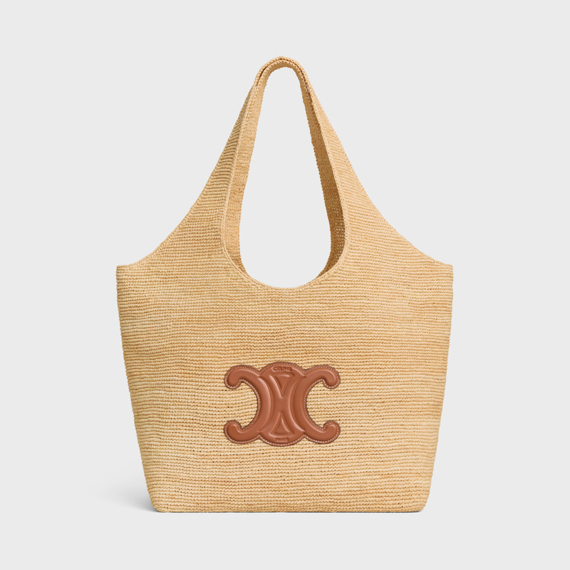 Celine Classic Panier Shopper Cabas IN RAFFIA AND CALFSKIN 1