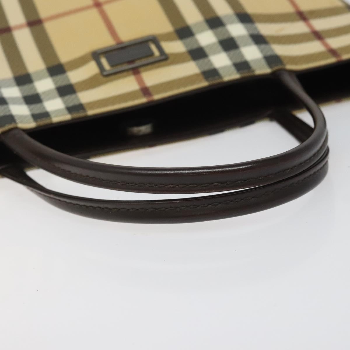 Burberry Nova Check Hand Bag Pvc Beige - 7